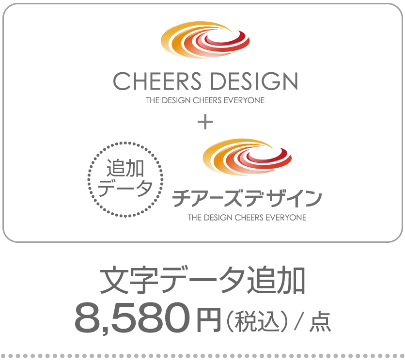 ロゴマーク販売オプション：文字データ追加