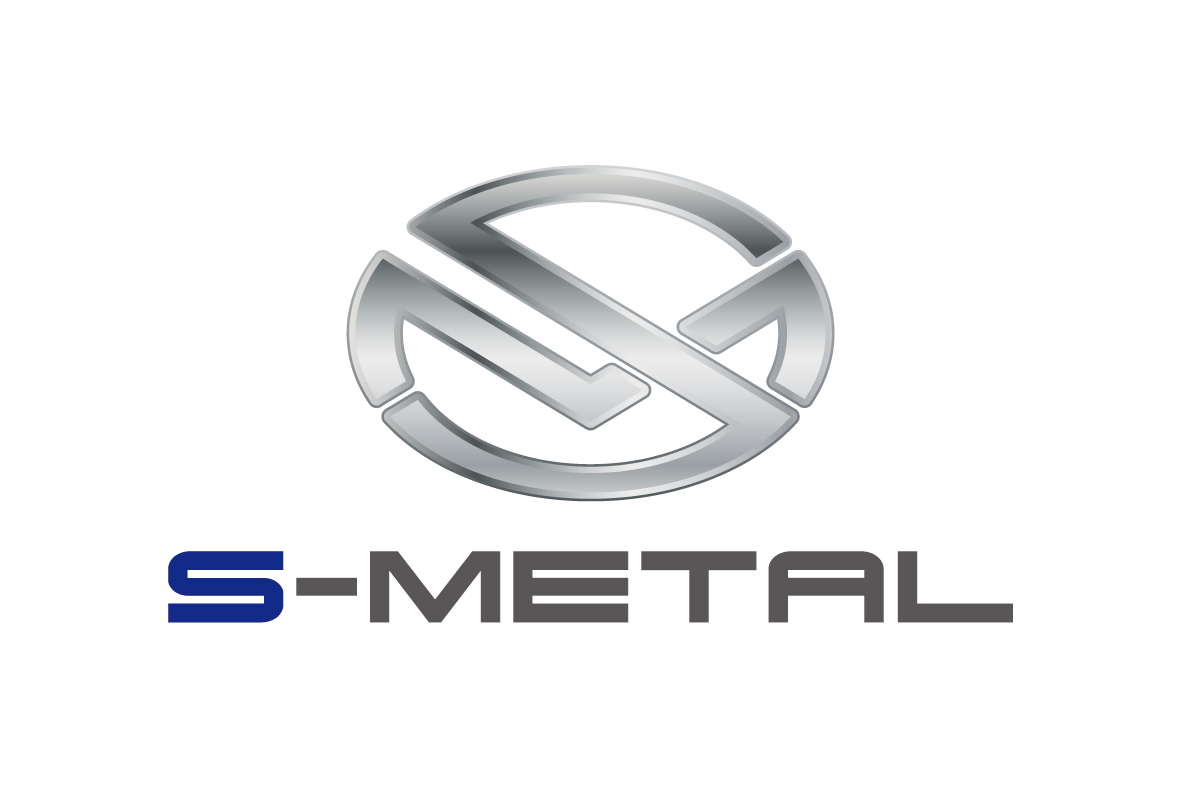 総合金属施工業の会社より発注されたロゴマークです。社名のイニシャルを使用して制作した灰色の濃淡でメタル感を出したデザインです。